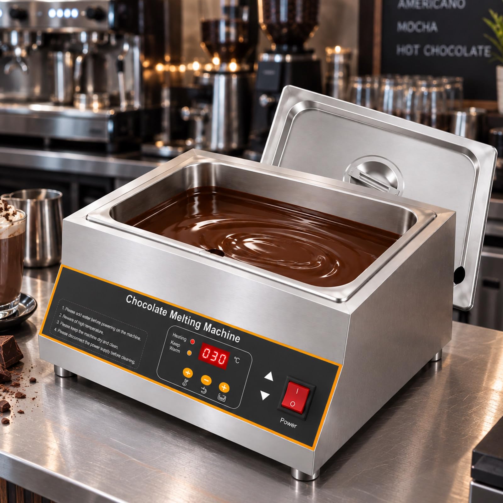 Scioglitore Elettrico per Cioccolato, 500W 1-Tank