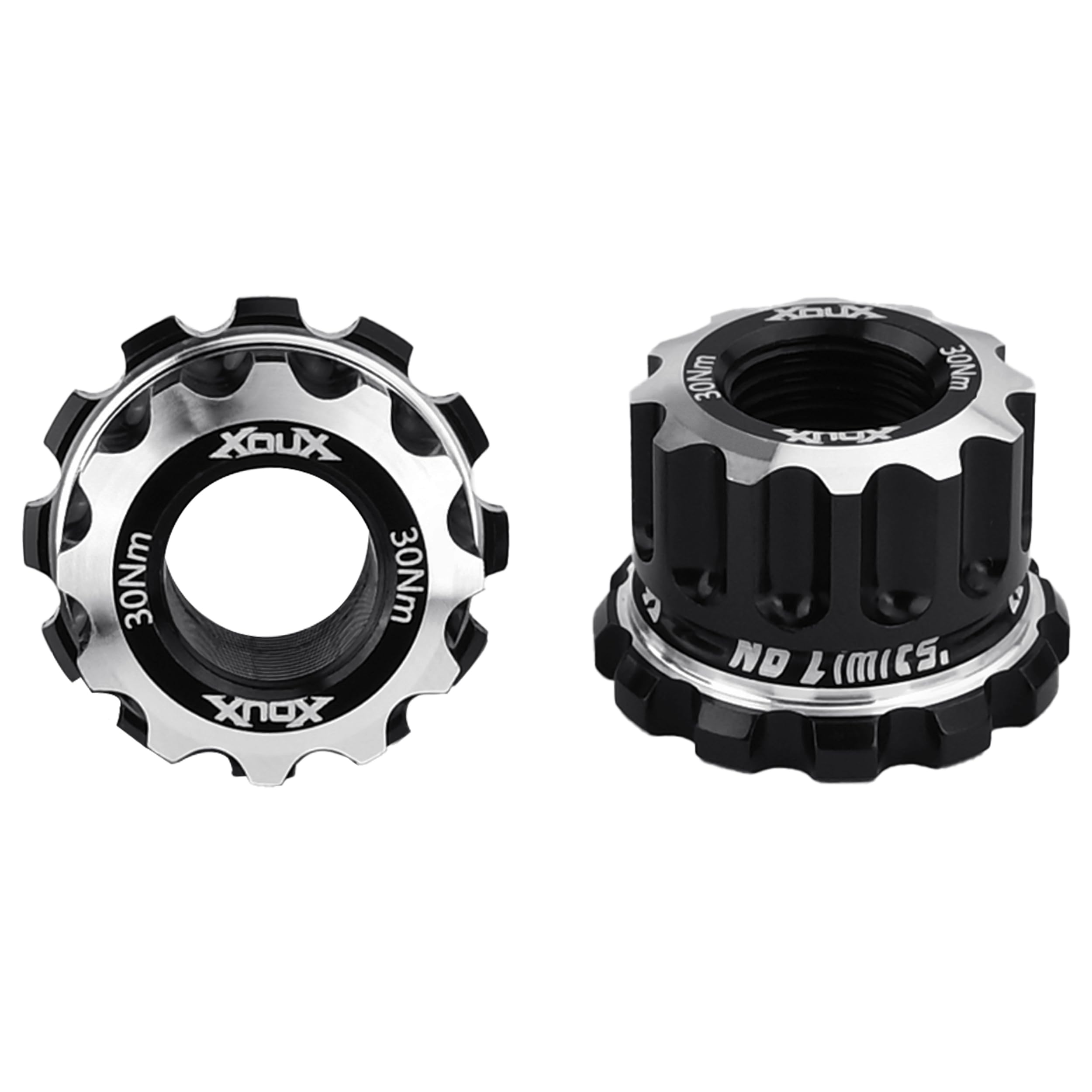 XOUX AX-A BMX Axle Nuts 10 mm, Black
