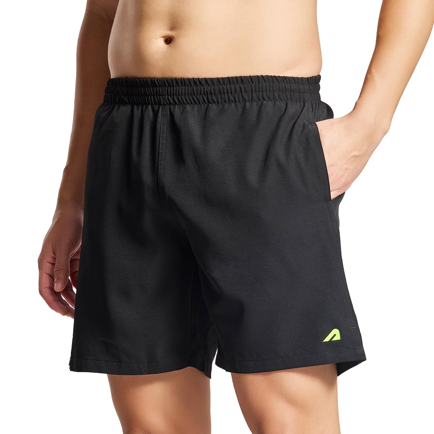 Boldfit Swimming Shorts for Men Stretchable Fit Swimming Trunks, Adjustable Quick-Drying Swim Shorts, Breathable Swimwear – Black