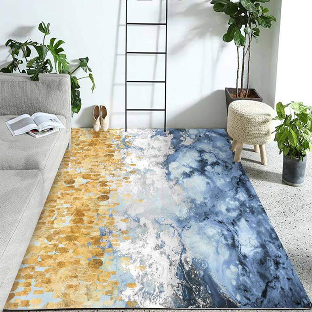 Buy MOXIC Soft Luxury Abstract Art Living Room Area Rugs Rectangular Children Crawling Bedroom Rug Fleece Anti-Slip Carpets Nordic Modern Home Decor Mats Indoor Outdoor Runners Nursery 6.2' X 6.2' — BookShops.in