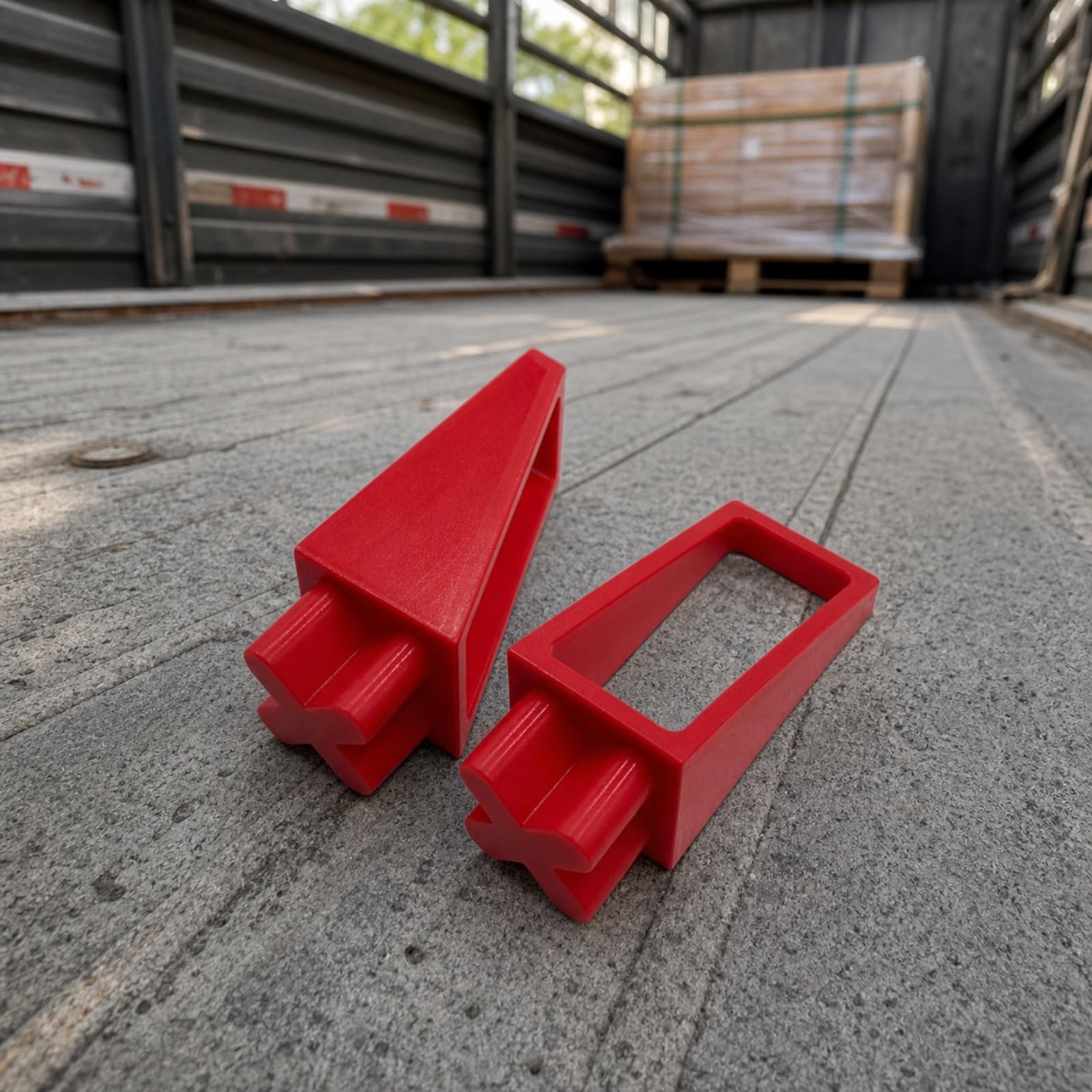 MERIGLARE 16 Piezas Red para Camión Resistente | Universal, Carga con Clip Montaje, compacta, Separador Cama Ajustable, Transportistas, Repartidores, Rojo