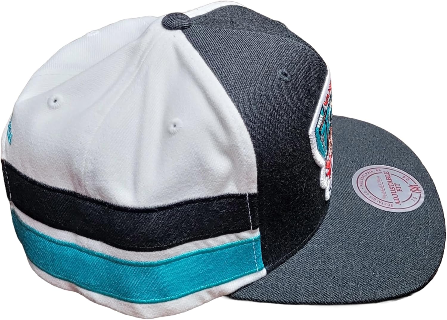 Mitchell & Ness Vancouver Grizzlies NBA Double Stack Snapback Cap Black/Teal