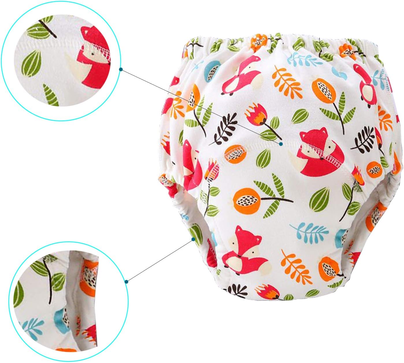 8 Pack Potty Training Pants for Boys Girls, Learning Designs Training Underwear Pants Red : Baby