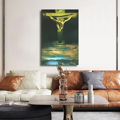 Vista 117 de 40 pinturas famosas de Dali - Salvador Dalí - El Ángelus arquitectónico del mijo - Póster artístico en lienzo y arte de pared, póster moderno