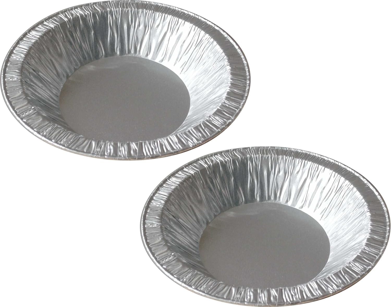 Sunrise Packaging 50 x Round Tart Foil Pie Dish – 111mm x 20mm | Aluminum Foil Trays Individual Mini Pie Dishes, Egg Tart Cases, Muffin Moulds | Perfect for Baking Tarts, Pies & Pastries