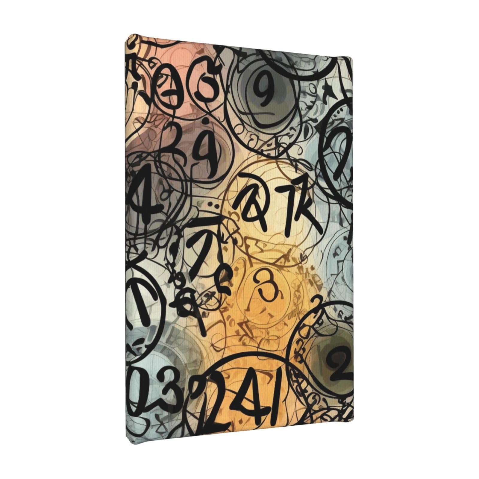 YKLJG Supernatural Inspiration Printed Wall Art Canvas Painting 20x30 CM Wooden Framed Picture Painting Artwork Prints for Bedroom Kitchen Home Office Decor