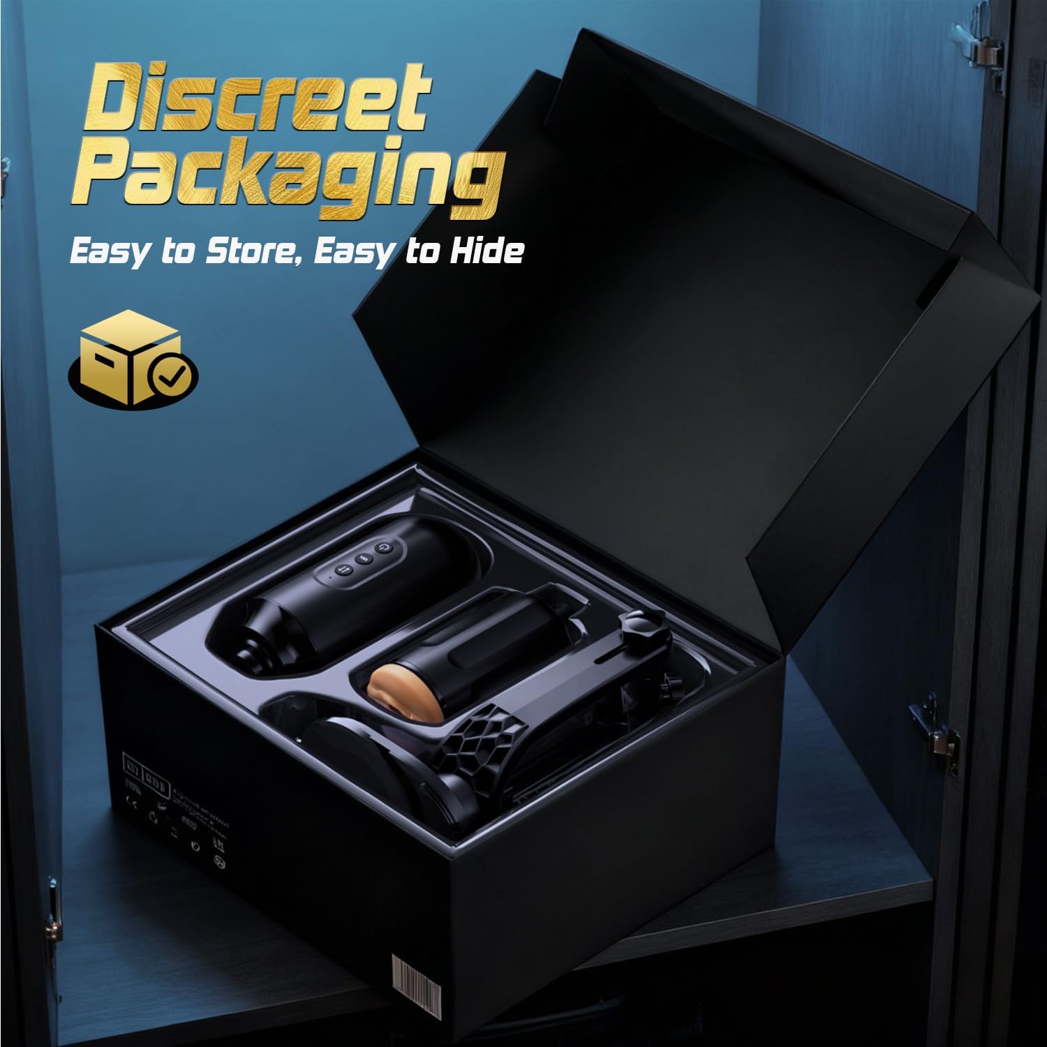 Hands-Free Male Masturbators Sex Machine, Original 360°Adjustable Suction Mount Male Sex Toys with 3 Thrusting & Rotating Modes, Interchangeable Pocket Pussy & Dildo for Men, Women & Couples