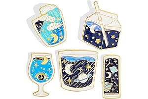 5 Pcs Van Gogh Enamel Pin Set - Starry Night, Doctor Who,...