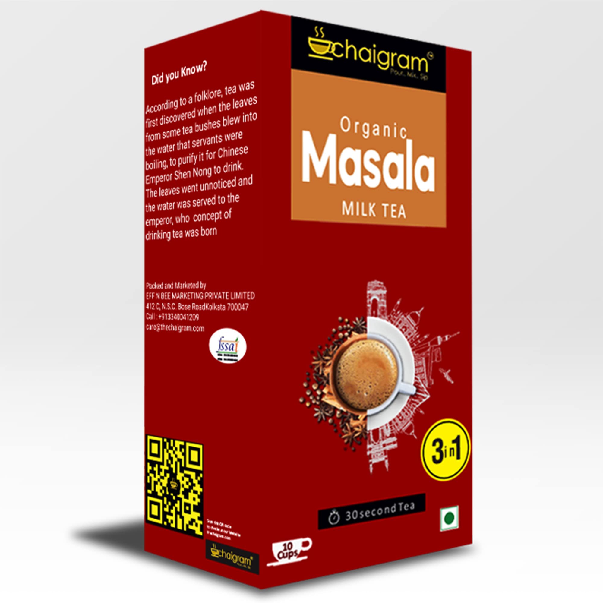 CHAIGRAM Masala Chai Instant Tea Premix (Tea Powder)| Made Of Natural Spices | Perfect Blend Of Assam Tea | 100% Caffiene Free | Low Sugar (10 Sachets) - Chai, 140 Gm (B09JHGDRLV) Amazon Price History, Amazon Price Tracker
