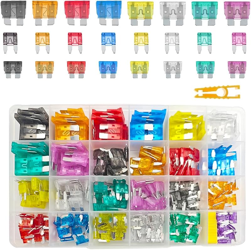 Kit de fusíveis automotivos lâmina padrão, mini e mini de perfil baixo Ywdiml – 272 peças