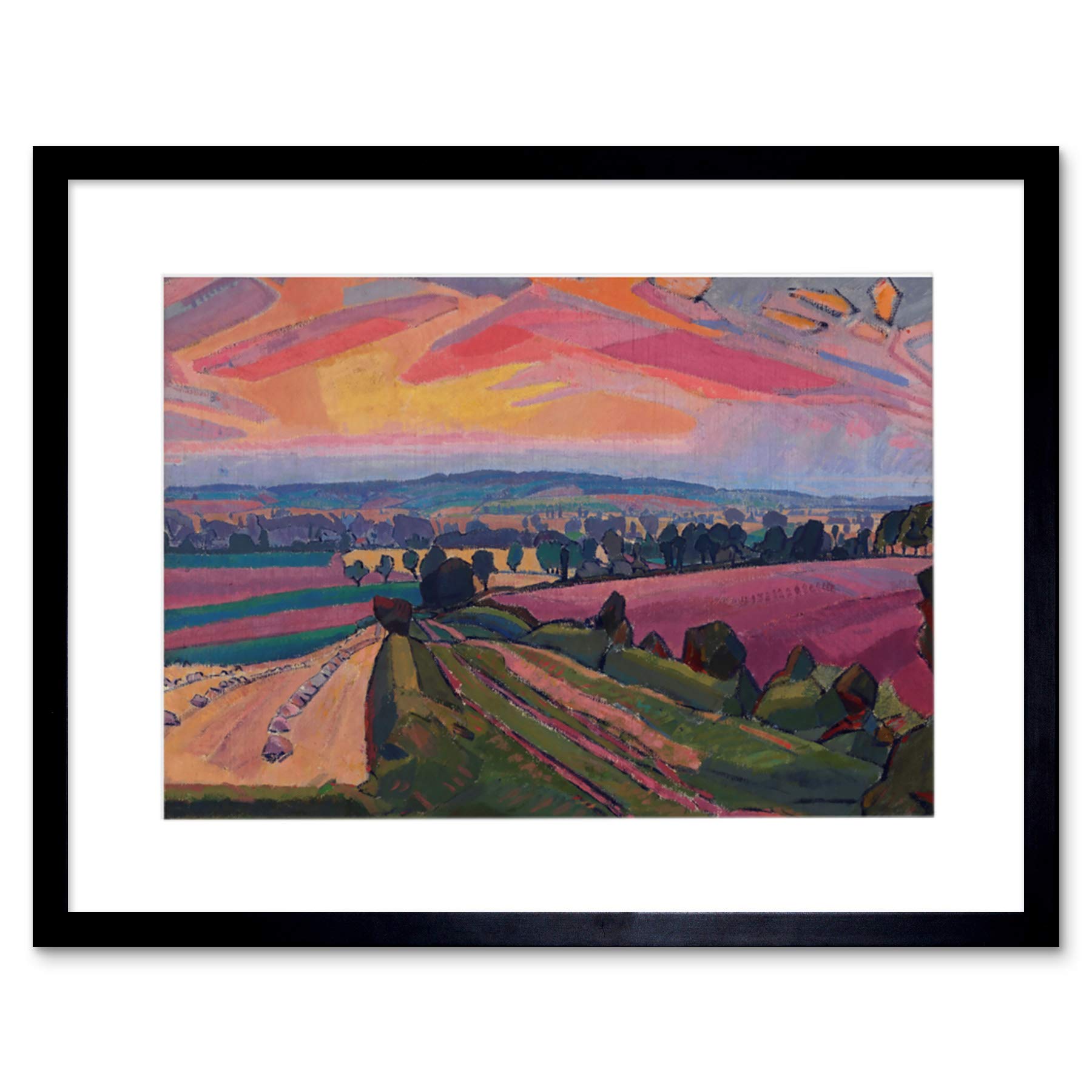 Wee Blue Coo Spencer Gore The Icknield Way Artwork Framed Wall Art Print 12X16 Inch
