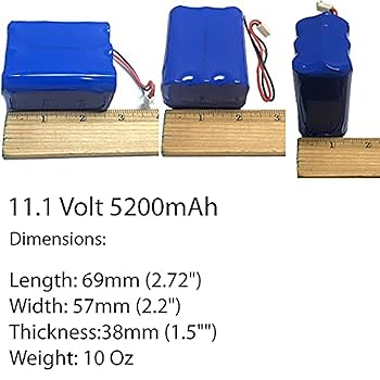 Amazon | 11.1V 5200mAh 6 セル リチウム イオン 18650 交換用