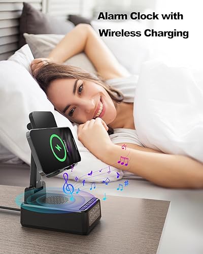 Miniatura 6 de Regalos de cumpleaños para hombres y mujeres, soporte para teléfono celular con altavoz Bluetooth inalámbrico, soporte para cargador de teléfono