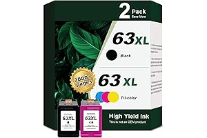 Ankink Remanufactured Ink Cartridge Replacement for HP Ink 63 63XL (Black, Tri-color)