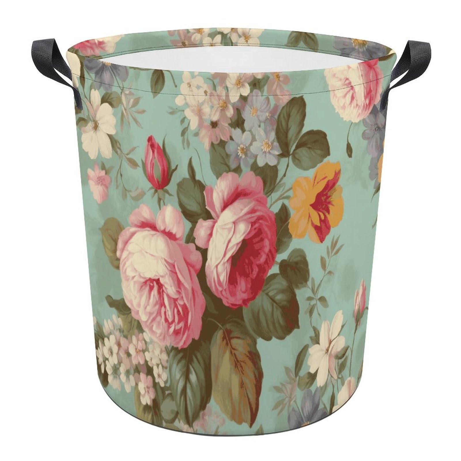 Panier à linge imperméable pliable et grand bac à linge vintage pour salle de bain