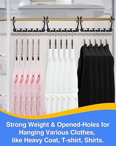 Miniatura 5 de AMKUFO Hangers-Space-Saving-12 Pack - Closet-Organizers-and-Storage for Dorm-Room, Hanger-Organizer-Space-Saver-Hangers-for-Closet-Ogranization,