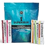 Superieur Electrolyte Powder Packets - Vegan Electrolyte Hydration Powder w/Sea Minerals - Keto Friendly, Non-GMO, Zero Sugar Electrolyte Supplement-Healthy Sports Drink -Sampler Pack (20 Packets)