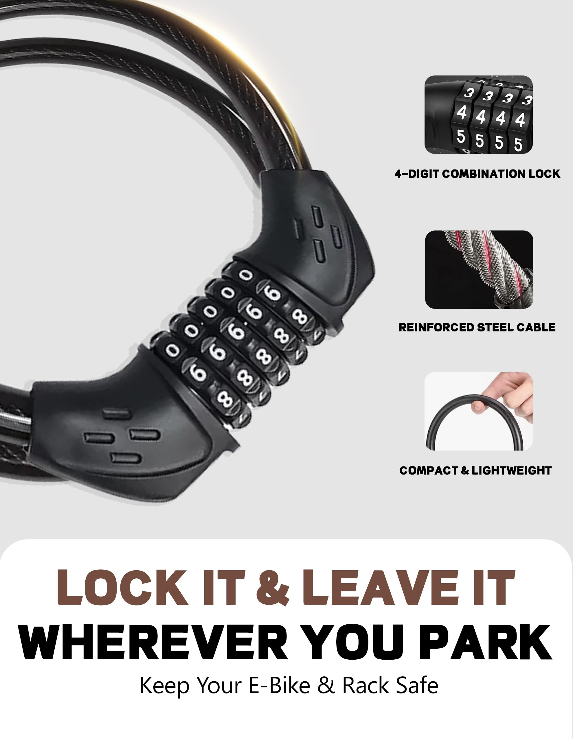 RokRack Plus Foldable 2 Ebike Rack with Ramp, 200 lbs Capacity Electric Bike Carrier Platform Mount, Hitch Bike Rack for Car SUV with Hitch Stabilizer, Lock Pin, Rain Cover & Lock