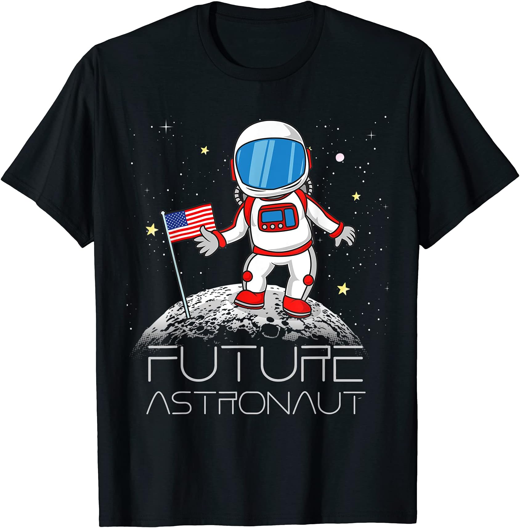 Future Astronaut Space Co.Kids Future Astronaut Man On The Moon Astronomy Gift T-ShirtOEKO-TEX STANDARD 100