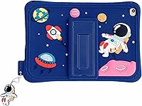 Vista 1 de Funda para Samsung Galaxy Tab A7 Lite de 8.7 pulgadas T220/T225, funda de silicona con patrón de astronautas de cosmonautas con colgante con cordón