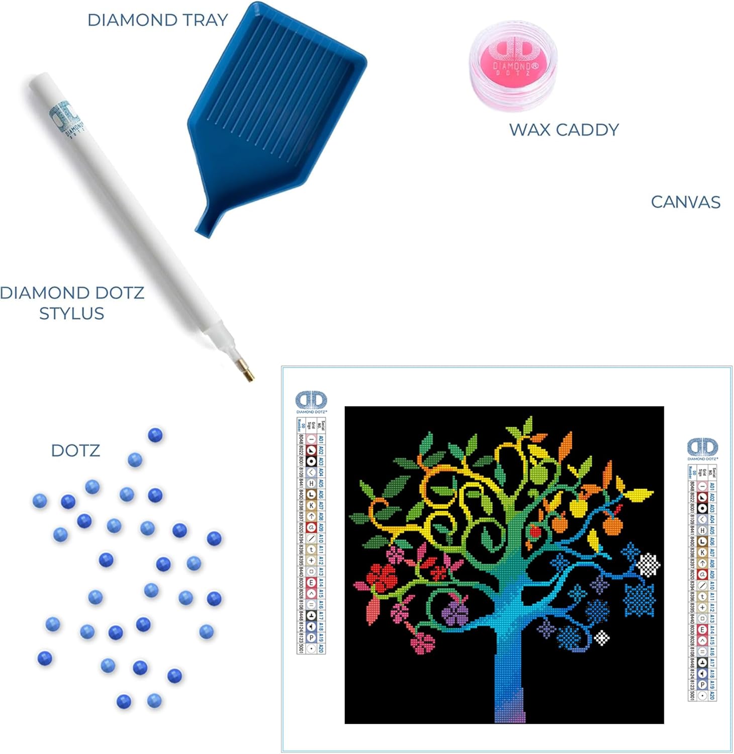 DIAMOND DOTZ Wishing Tree Nature Diamond Painting Kits for Adults - Diamond Art Kits a Relaxing Creative Craft Kit with Dotz Gems 16"x16"