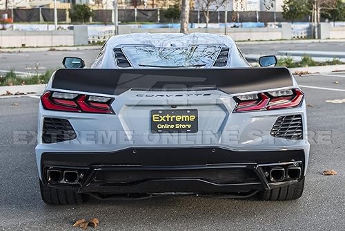 Miniatura 2 de Repuesto para modelos Chevrolet Corvette C8 2020 actuales  Alerón de ala de tapa trasera de maletero estilo Ducktail EOS Performance (plástico ABS -