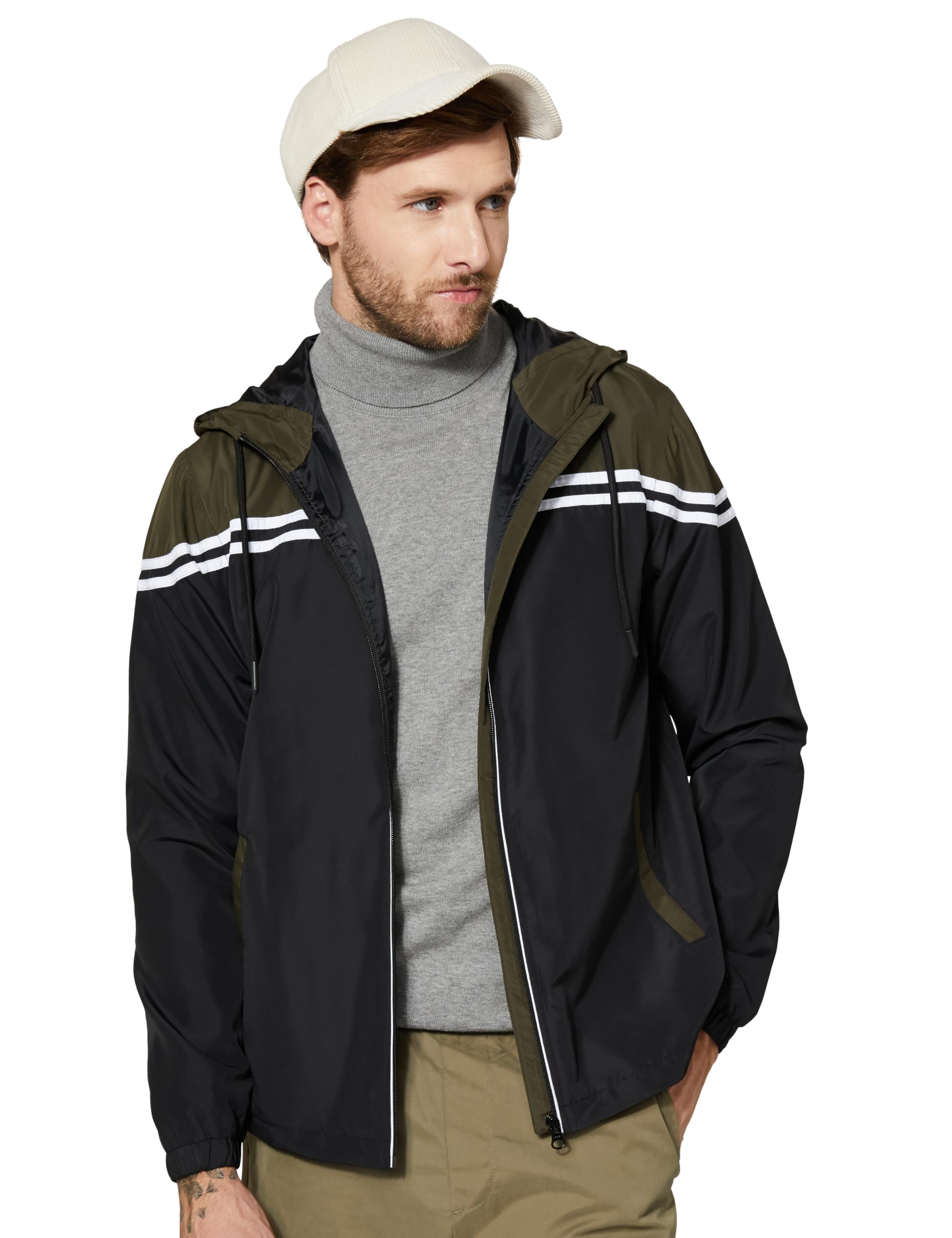 amazon brand - symbol Men's 100% Polyester Standard Jacket-picture-31
