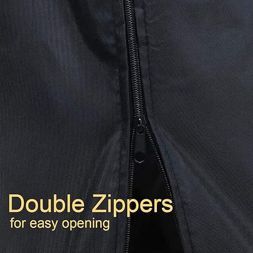 Miniatura 4 de Cubierta para calentador de patio, con cremallera exterior, cubiertas negras para la cabeza del calentador para lámpara de calor de pie,