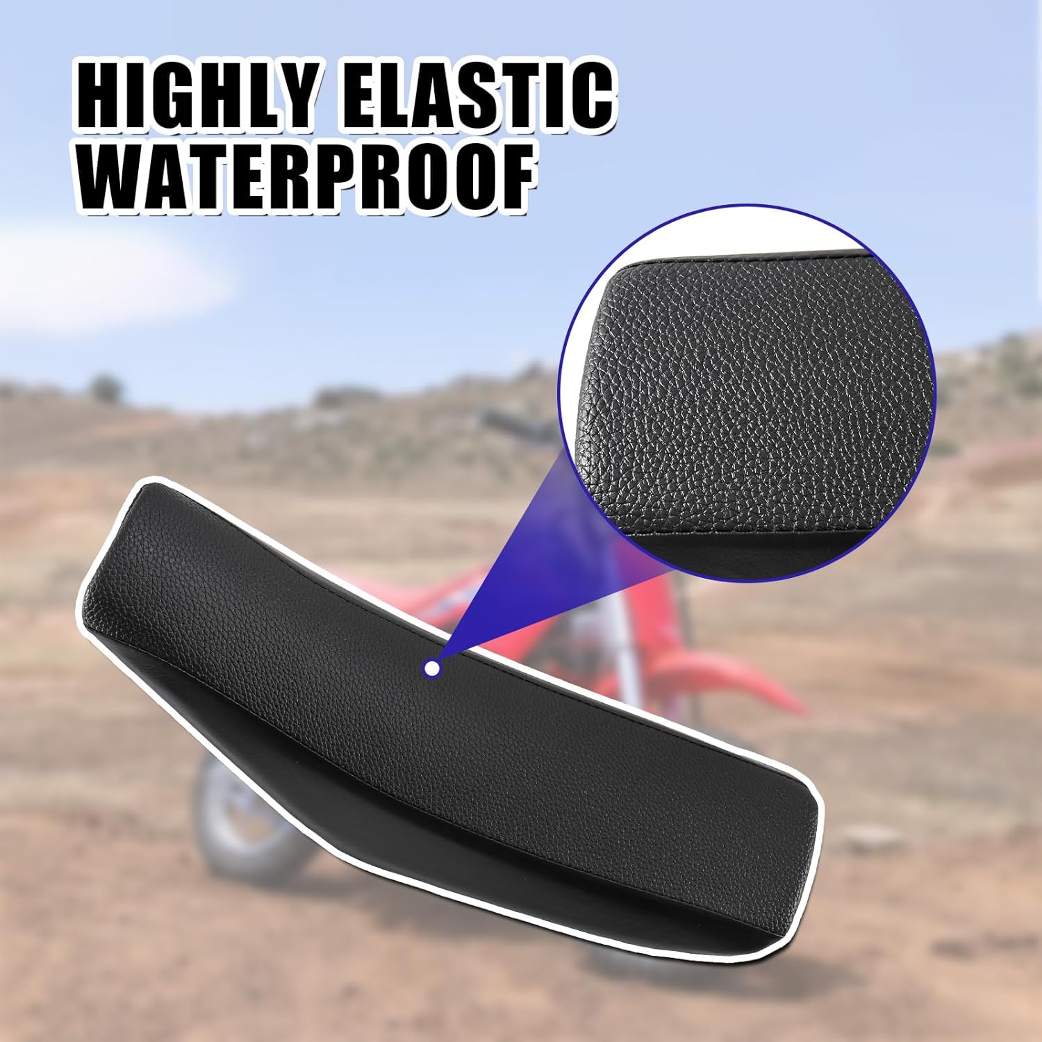 ABS Plastics Kit with High Elasticity Tall Seat, Pit Dirt Bike Plastic Fender, Thicker Plastics Compatible with Honda XR50R CRF50F XR50 CRF50 SDG SSR 50cc-110cc Pit Dirt Bike