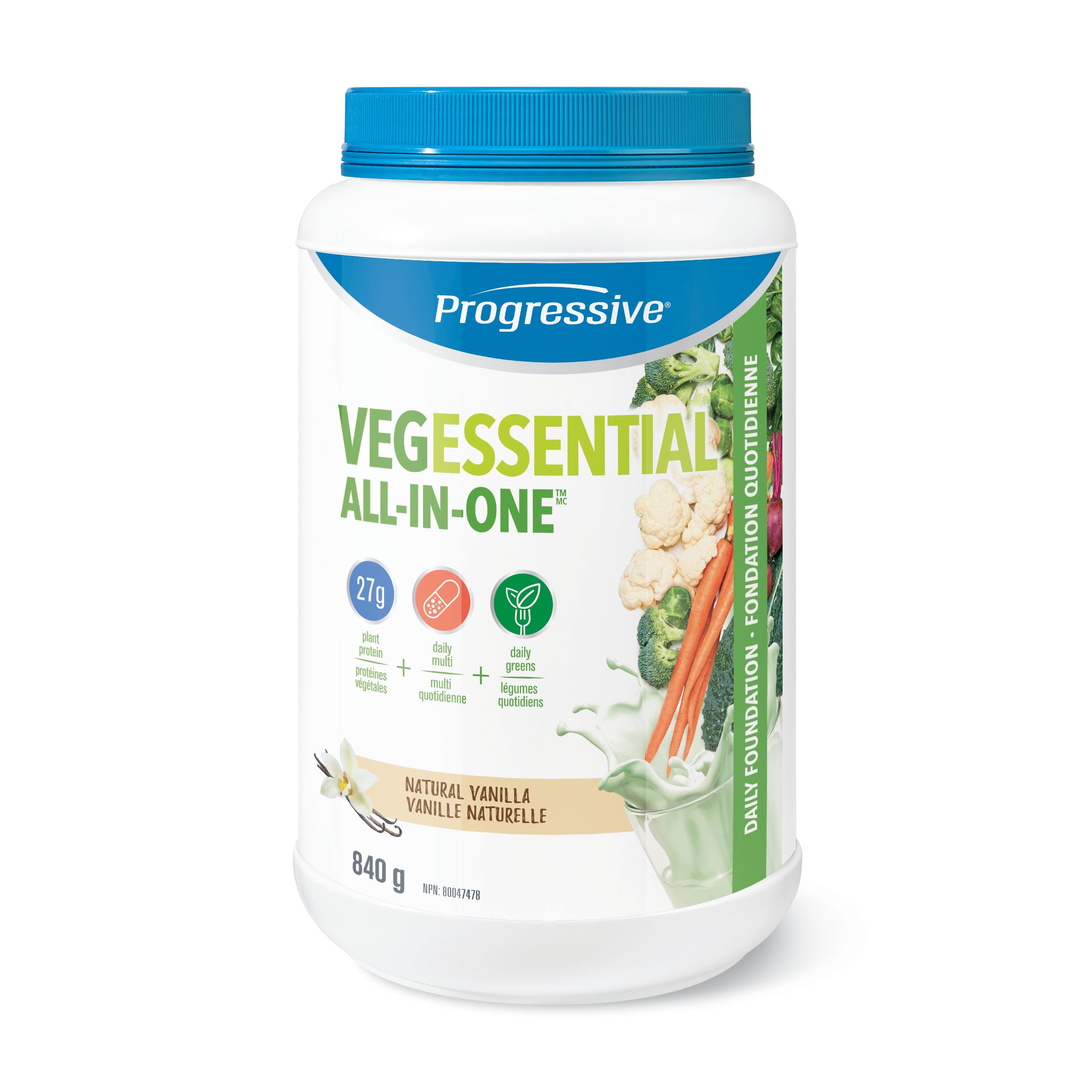 PROGRESSIVE Vegessential All-In-One - Vanilla, 840 GR