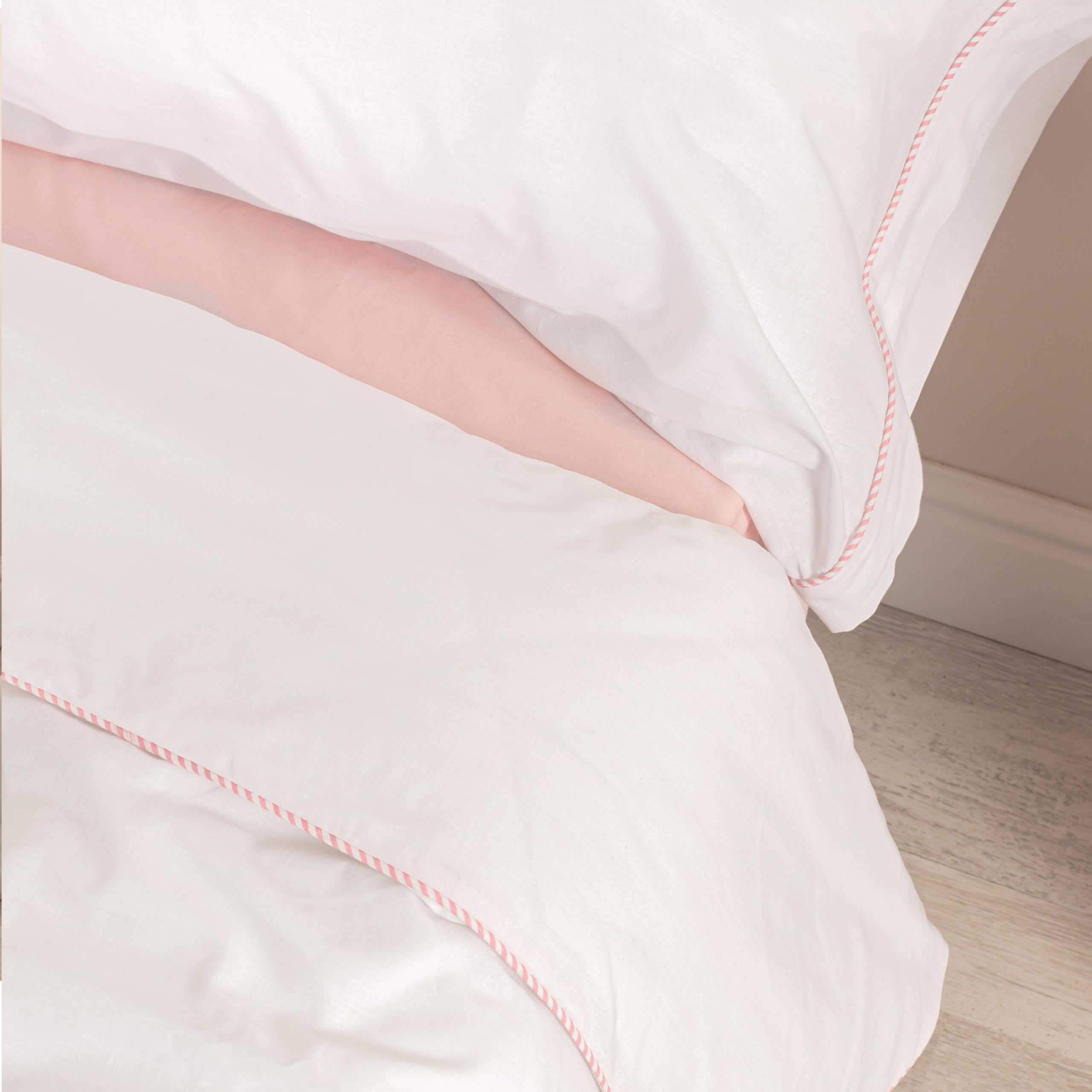 Juego nórdico housse de couette rose 180x220 ajustée lit 105