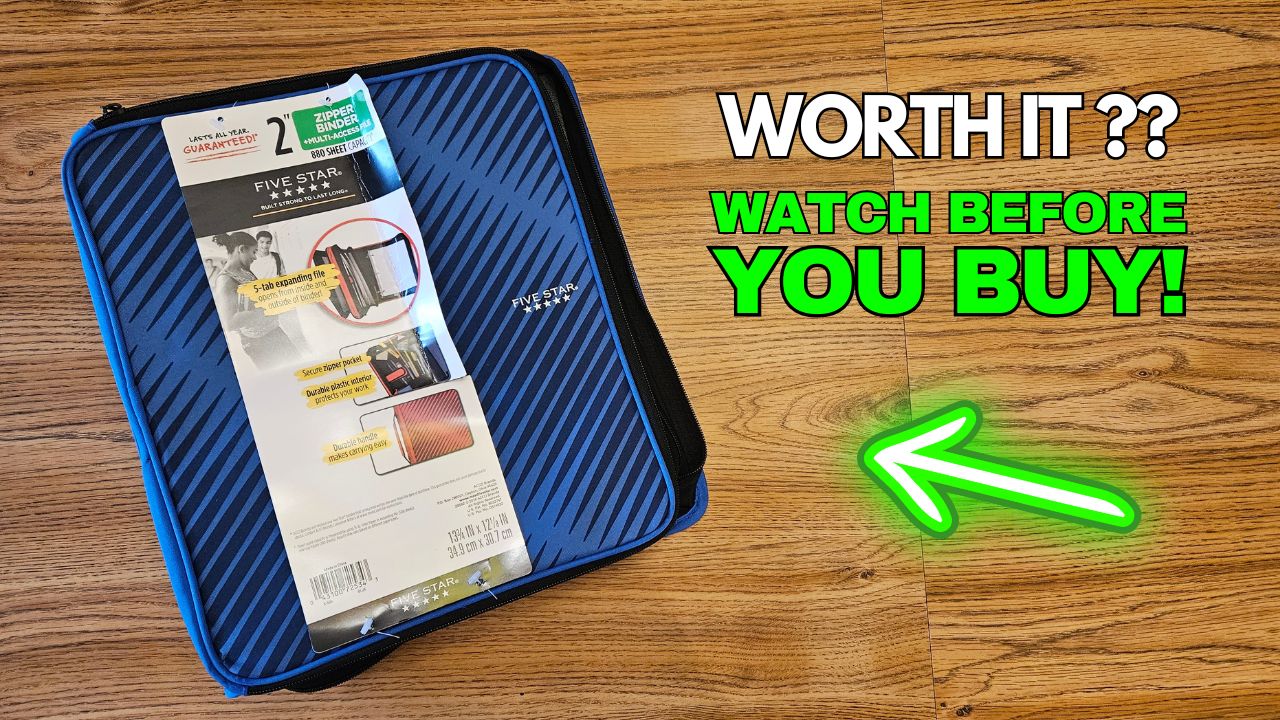 Watch My thoughts on this Five Star Zipper Binder on Amazon Live