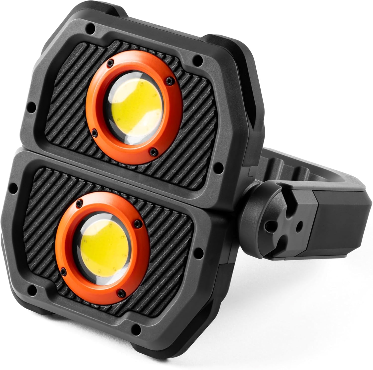 NEBO OMNI 2K Rechargeable Work Light | 2000 Lumens COB, 6 Light Modes, Rotating Magnetic Handles, Built-In Power Bank, Water Resistant, Portable Camping Lantern, Includes USB-C Charging Cable