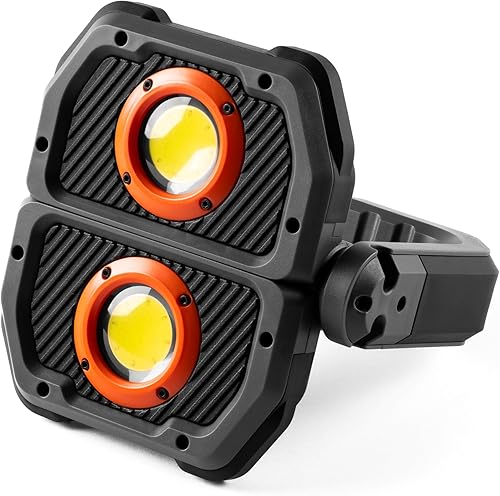 NEBO Omni - Luz de trabajo 3K 3000 lúmenes, recargable omnidireccional, portátil, magnética, luz de trabajo, linterna USB, banco de energía, seis