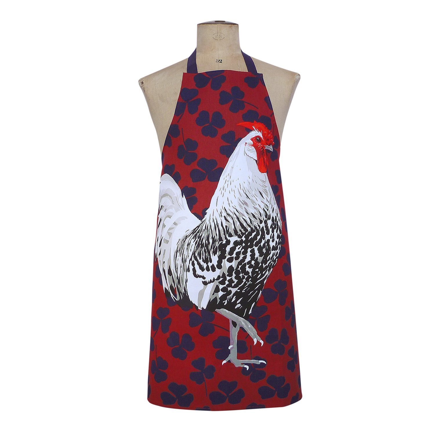Leslie Gerry Silver Spangled Hamburg Rooster Apron