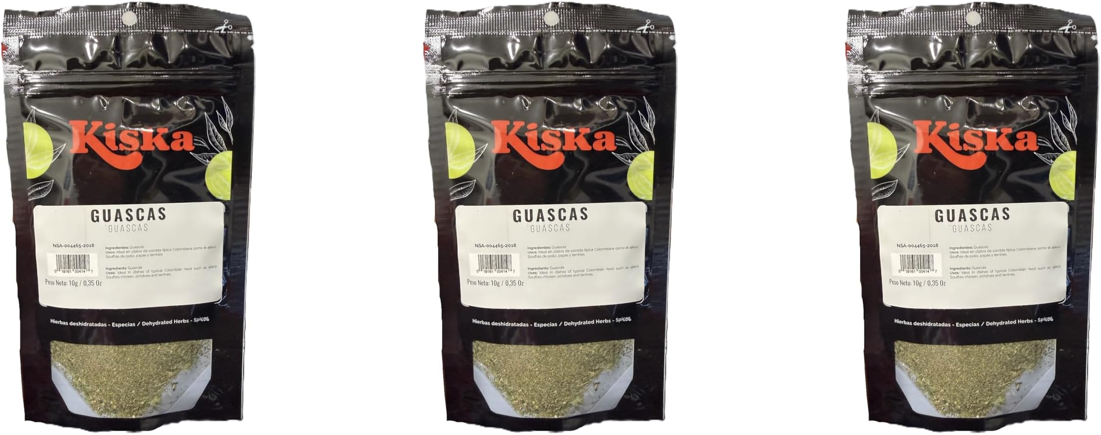 ebaney Kiska Guascas -Dehydrated Herbs 10g 3-pack