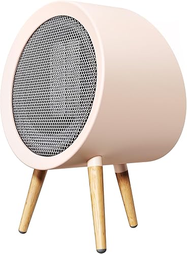 Gaiatop Calentador de espacio portátil para uso en interiores, calentador de escritorio eléctrico pequeño de 1000 W600 W para dormitorio u oficina,