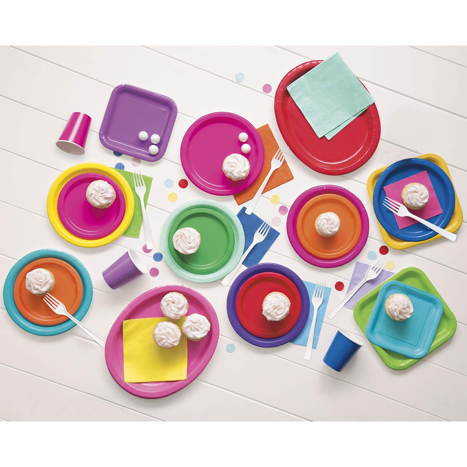 Unique 30892 dinnerware Solid Luncheon Napkins | Pretty Powder Color Theme | 20ct, Baby Blue, Pack of 20