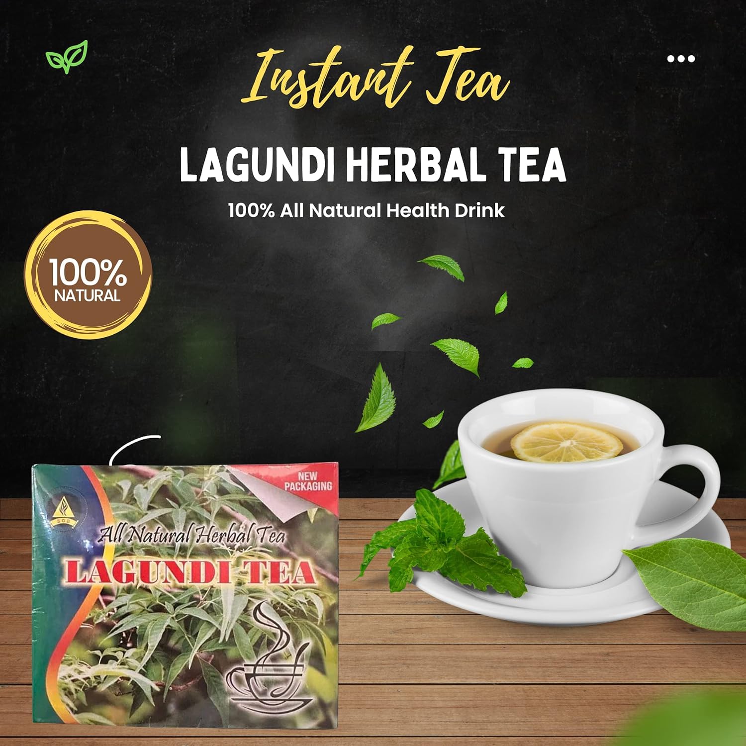 Pack of 4 Organic Philippine Teas - Lagundi Tea - Banaba Tea - Sambong Tea - Guyabano Tea - Total 4 Boxes - 20 Tea Bags in Each Box - Total 80 Tea Bags