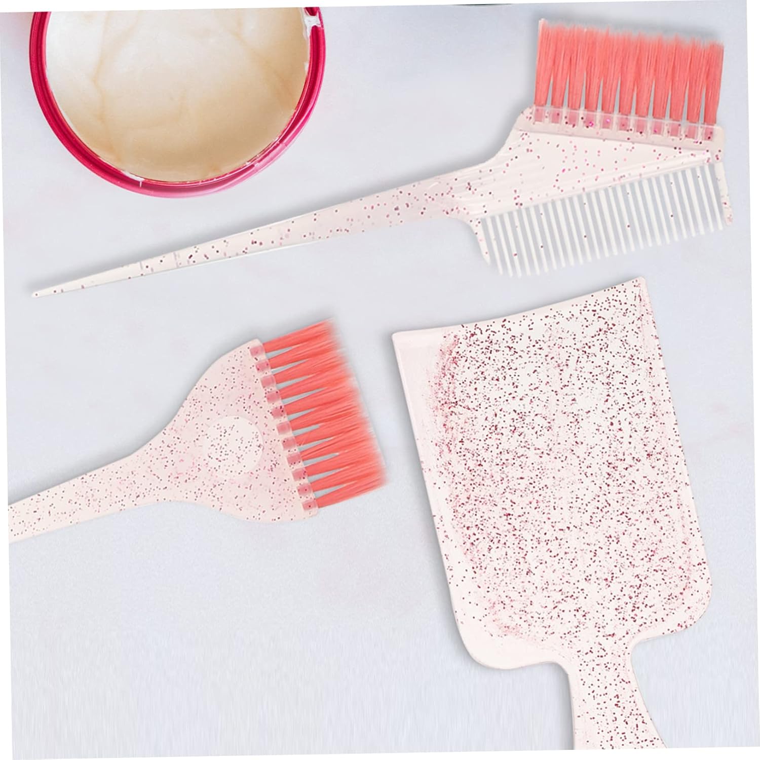Hair Dye Bowls ，Hair Mixing Bowl ，Highlighting Kit Board Brush Comb Diy Coloring Tools for Professional Home Styling