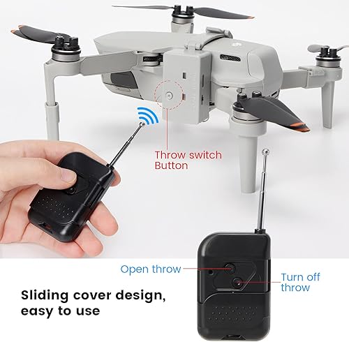 Miniatura 5 de Mini 2 Airdrop Dispositivo de entrega de transporte de carga útil, drones de regalo, suministros de rescate de línea de pesca, dispositivo de