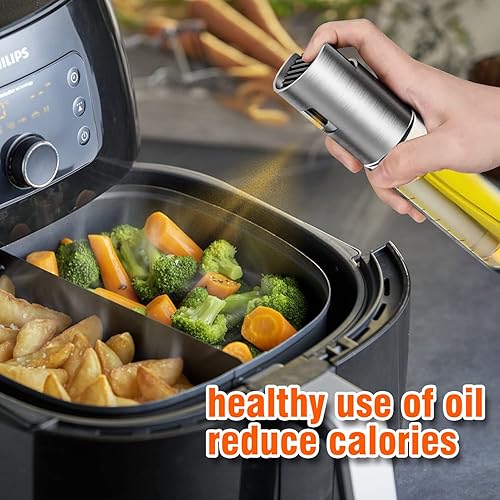 Miniatura 2 de Oil Sprayer for Cooking, Oil Mister for Air Fryer, Stainless Steel Oil Dispenser Bottle Spray for BBQ, Kitchen Baking, Salad, Roasting