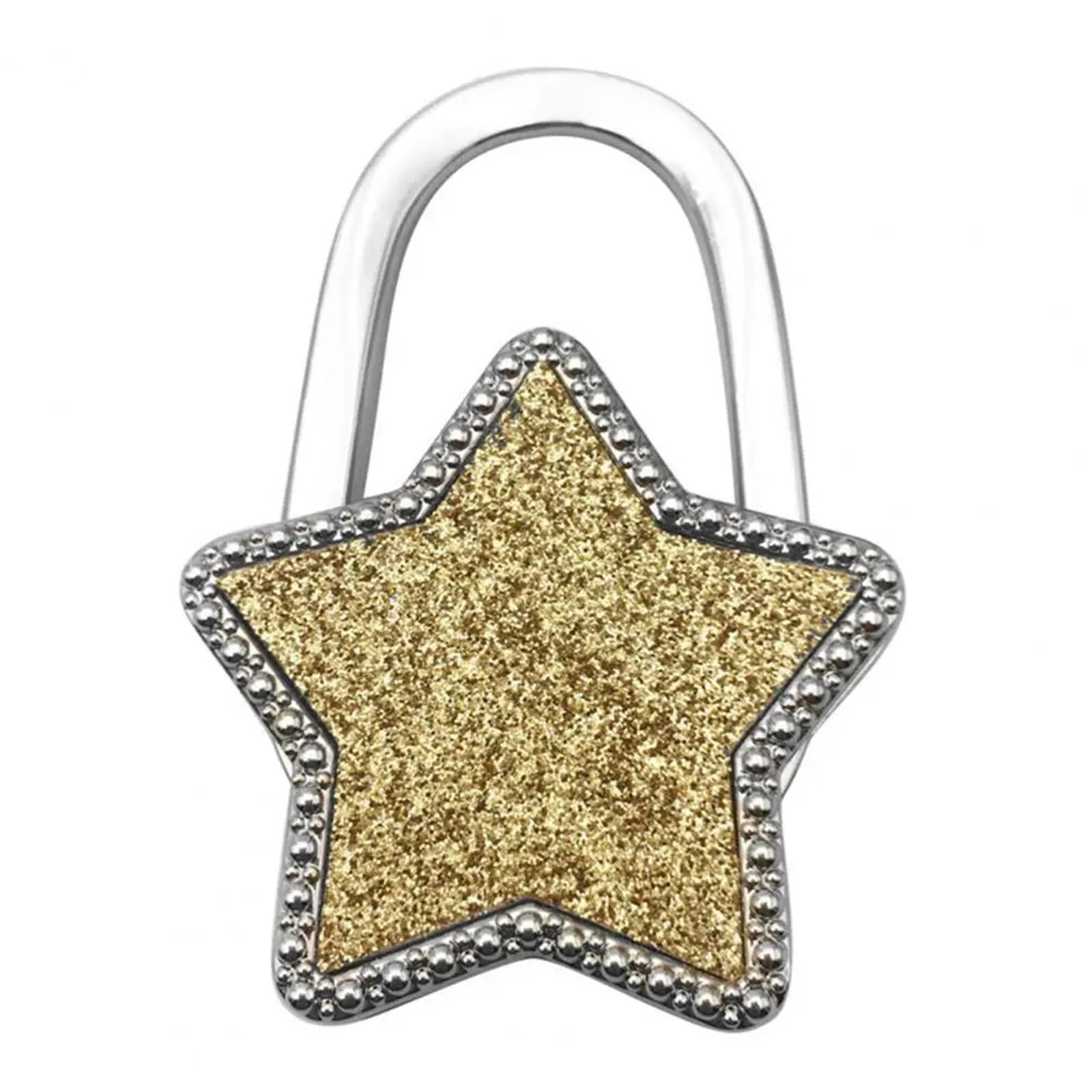 GHHZML Handbag Hooks for Tables Bag Hook Shiny Folding Zinc Alloy Rhinestone Crown Star Table Edge Handbag Hanger for Home Keychain Cute Pendant(Color10)