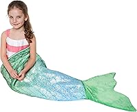 Vista 12 de Catalonia Manta de cola de sirena para niños, manta de franela súper suave para dormir para niñas de 3 a 14 años, regalo de cumpleaños para hija