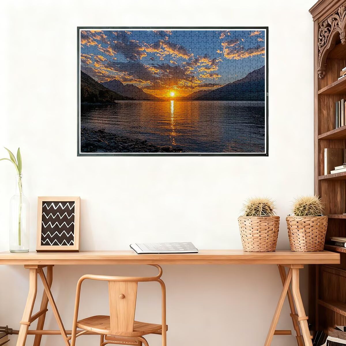 Puzzle 5000 elementów Dorośli Krajobraz, Kawałki Oceanu, Niemożliwe puzzle z wykwintnym pudełkiem do pakowania, klasyczne drewniane puzzle gry edukacyjne na prezent dla kobiet, dekoracja domu -2260