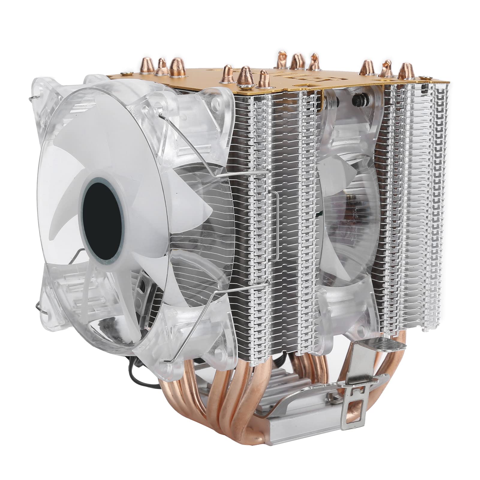 Raffreddatore CPU Ventola CPU Dissipatore di Calore 6 di Calore 48 CFM Silenzioso Cuscinetto Idraulico a 4 Pin 1800 RPM DC12V con Ventola ABS LGA 775 1155 1156 1