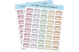 Effective Budget Planning with Credit Card Bill Planner Stickers: Keep Track of Payments