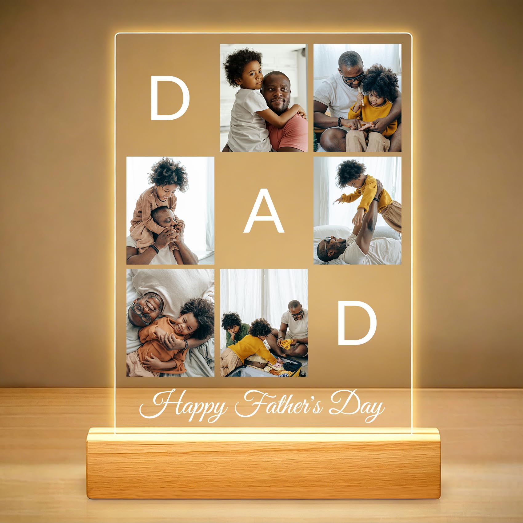 Personalised Photo frame, Personalised Gift for Dad from Daughter Son โ image 1
