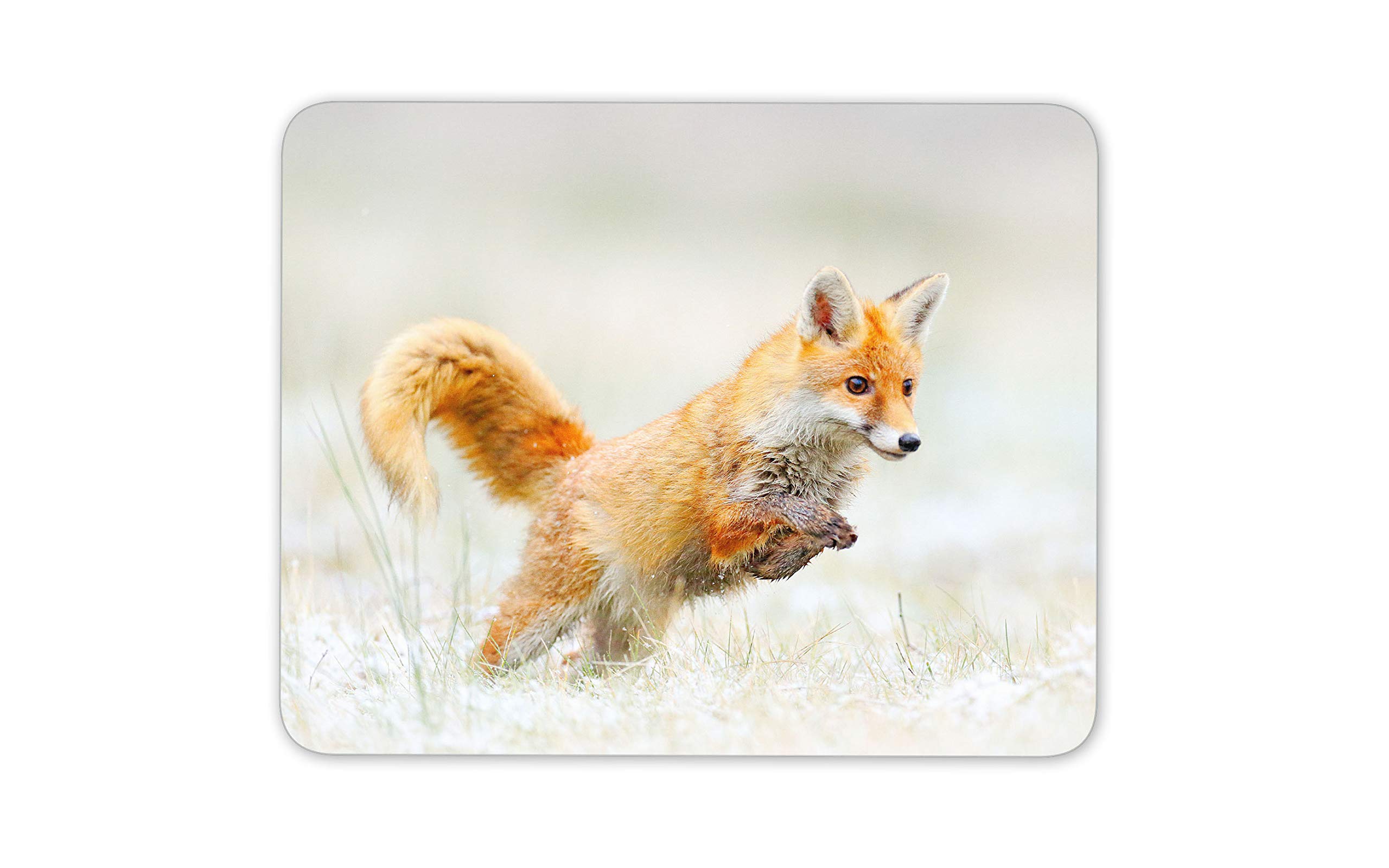 Destination Vinyl Ltd Hunting Ginger Fox Mouse Mat Pad - Wildlife Nature Wild Fun Computer #15478