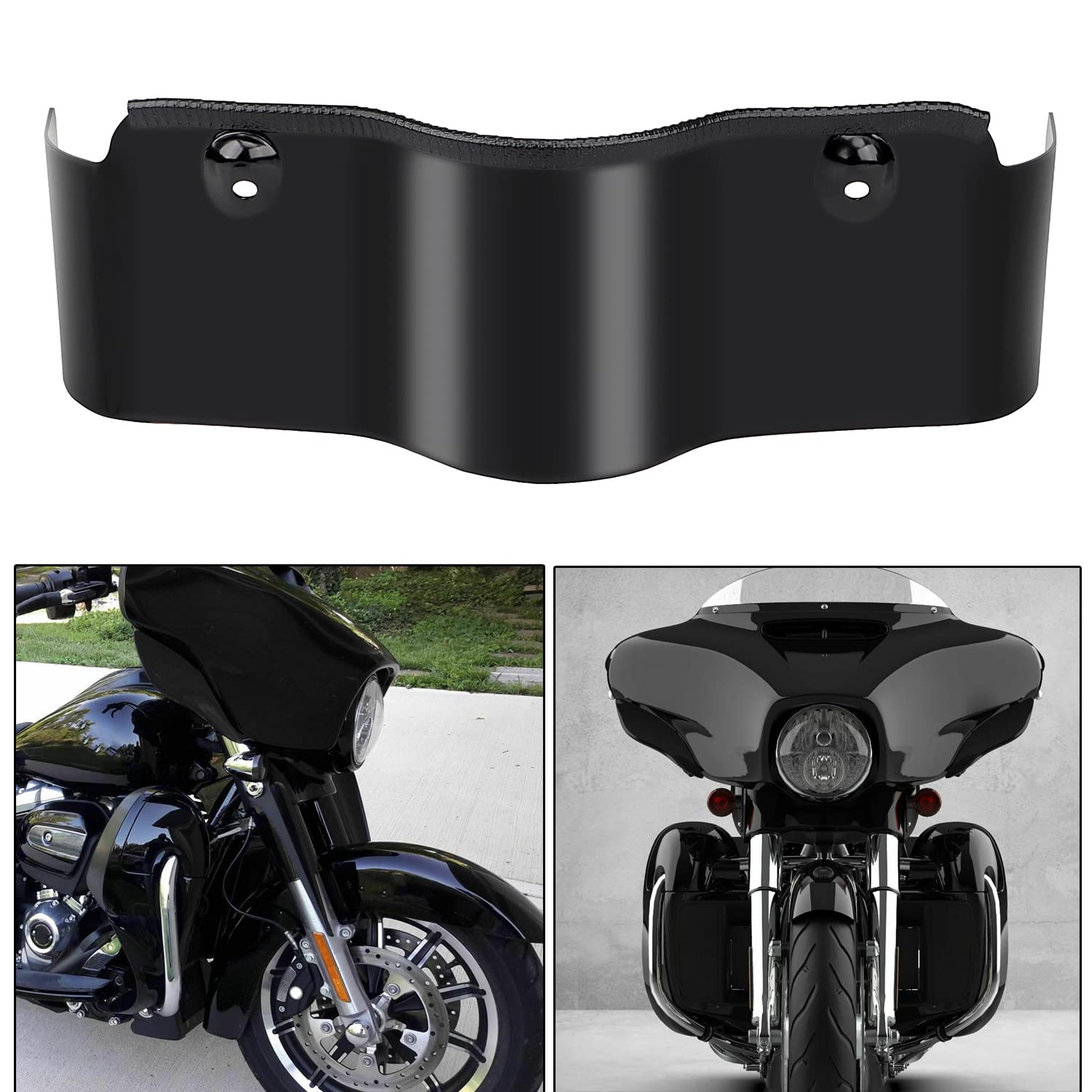 YDLMT Metal Black Batwing Lower Trim Skirt Outer Fairing